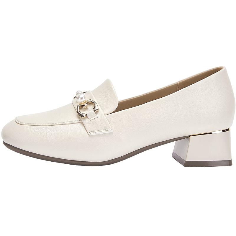 Daphne Women s Elegant Pearl Rhinestone Loafers EU 35