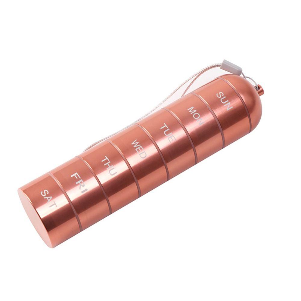 Stainless Steel Sealed Compartment EDC Tool Sealed Pill Bottle Storage Box Bottle Medicine Box