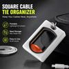 Fluorescent Cable Tie Organizer Square Round Wire Tie Tightener Plastic Cable Organizer  Indoor Use