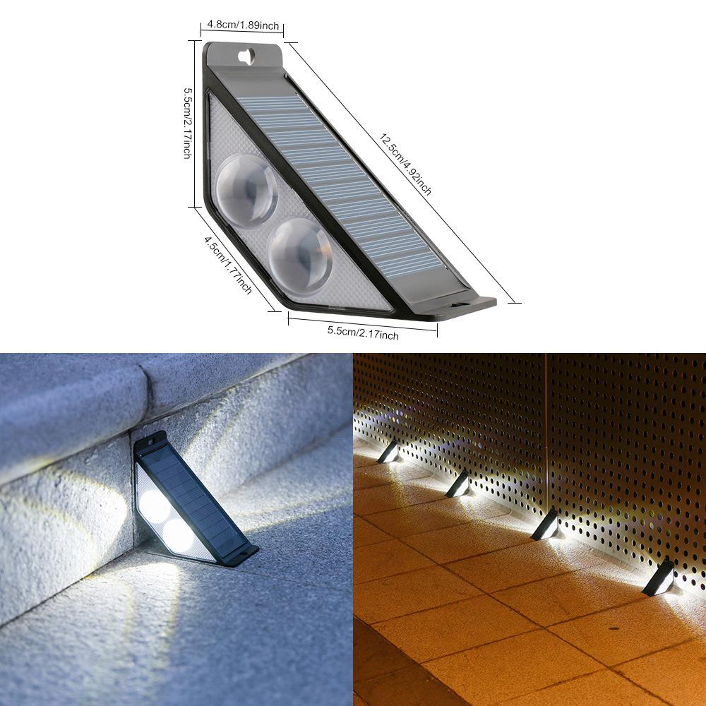Rainproof Solar Step & Pathway Lights for Outdoor Courtyard