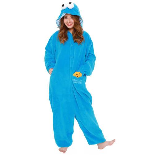 SAZAC Character Fleece Kigurumi Sesame Street Cookie Monster
