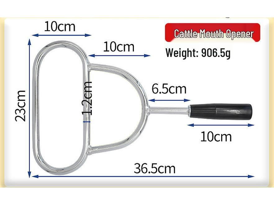 Metal Mouth Opener for Veterinary Use: Pig, Cattle, Sheep