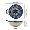 Japanese Ceramic Dish Seasoning Bowls, Heat-resistant Underglaze Colored Cute Bowl Dish, Creative Kitchen Utensils Dipping Dish