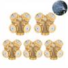 5PCS Brass Misting Spray Nozzle 4 Hole Garden Irrigation Nozzle  Fruit Tree Irrigation