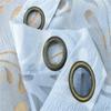 Grommet Floral Textured Bay Window