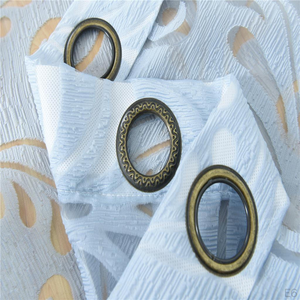 Grommet Floral Textured Bay Window