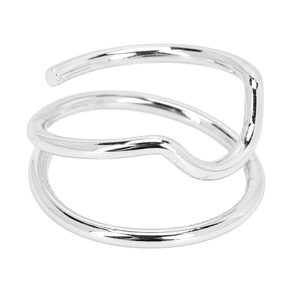 Index Finger Nail Ring Vintage Metal Nail Cap Cover Ring Fingernail Nail Art Charm for Women Girls3046 White