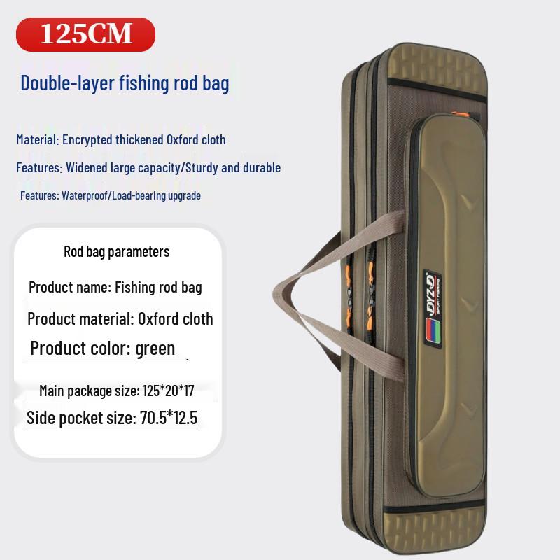 Waterproof Lightweight Fishing Rod Bag - Large Capacity & Portable Canvas, Multifunctional Good-Looking Sea Rod Bag.