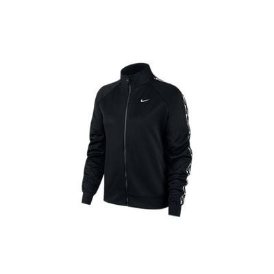 Side Tape Logo Stand Collar Zip-Up Sports Jacket Women Jackets Black CJ7718-010