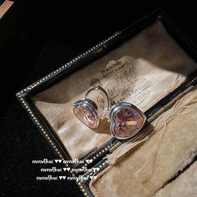 Sparkling Glacier Sugar Cube Gemstone Ring, Starry River, Plated With 18K Gold, Mermaid Bubble Zircon Earrings.