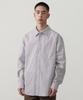 Relaxed Washed Poplin Shirt [Purple Grey]