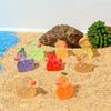 10/20Pcs Vegetable Duck Figurines Luminous Christmas Decor Glow In Dark Ornaments For Fairy Garden Valentine Gift