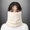 Solid Color Plush Scarf Solid Color Soft Scarf Cute Cold Resistant Neck Warm Skiing