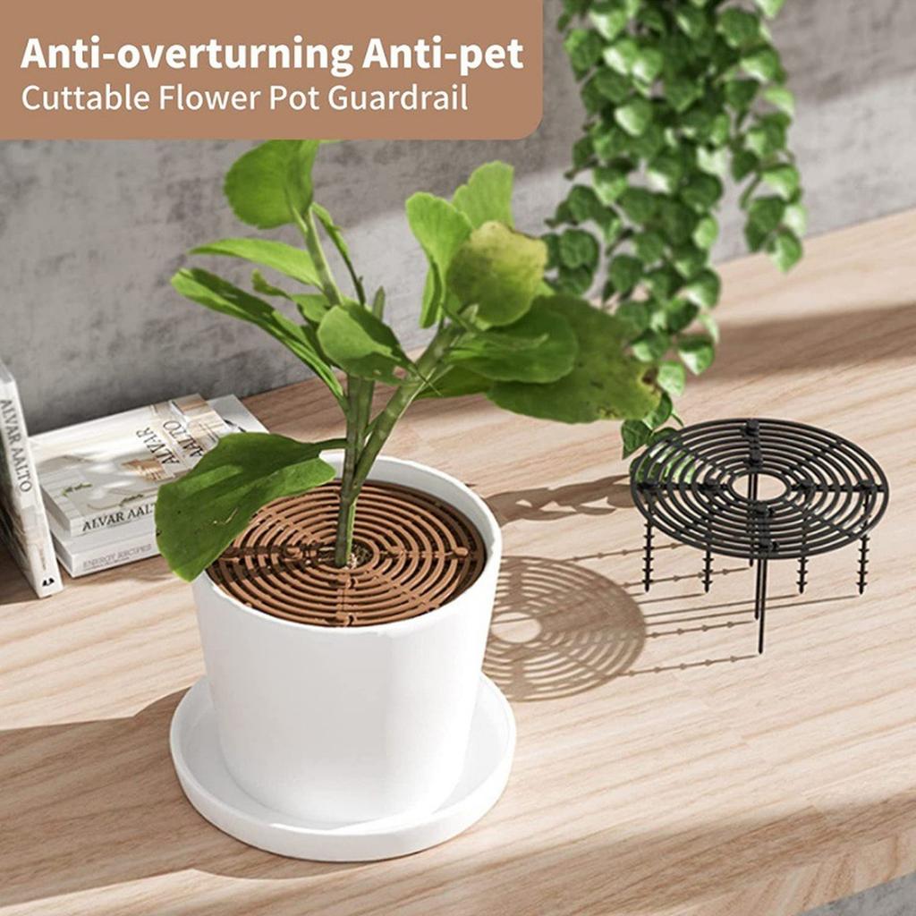 Breathable Flowerpot Covers Hollow  Design Plant Pot Soil Protector Stop Dogs Cats Digging Indoor Outdoor