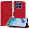 For Motorola Edge 60 5G/Motorola Edge (2025) 5G/Motorola Edge 60 Fusion 5G Leather Case Triangle Patchwork Wallet Stand Shockproof Phone Cover