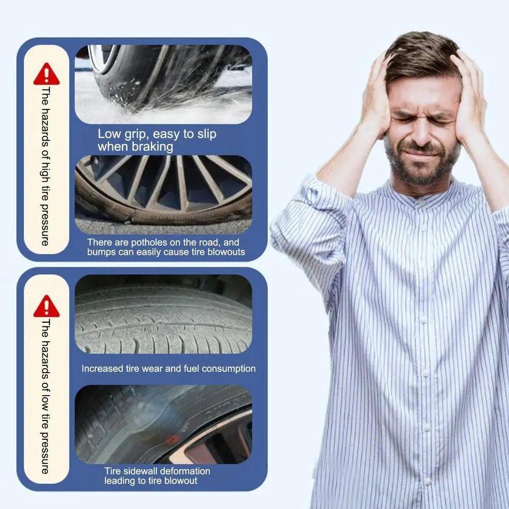 Pointer Pressure Gauge Electric Air Compressor Portable Handheld Air Pump  Balls Inflation