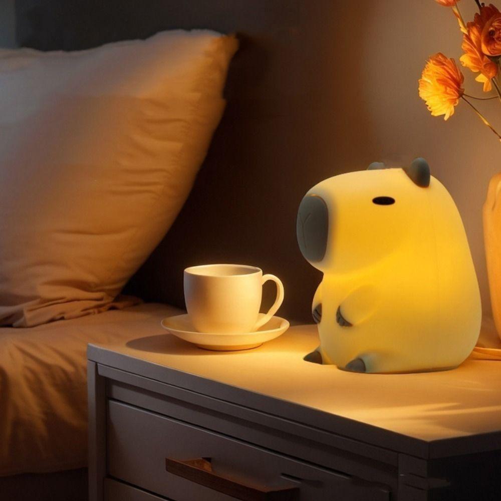 Adorkable Silicone LED Lamp Timing Function Animal Lamp Touch Sensor Nightlight  Bedside Table