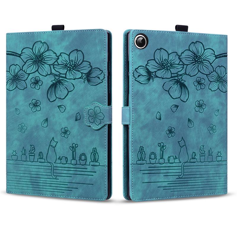 Cherry Blossom Cat Full Coverage Case for Samsung Galaxy Tab A9+ 11-inch Tablet