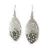 Les Trésors De Lily [N0734] - Silver Gray 'Sissi' Designer Earrings