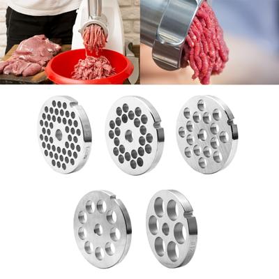 Stainless Steel Meat Grinder Crusher Mixer Mincer Plate Disc Knife 6/8/10/12/18mm Hole Kitchen Accessories DropShipping