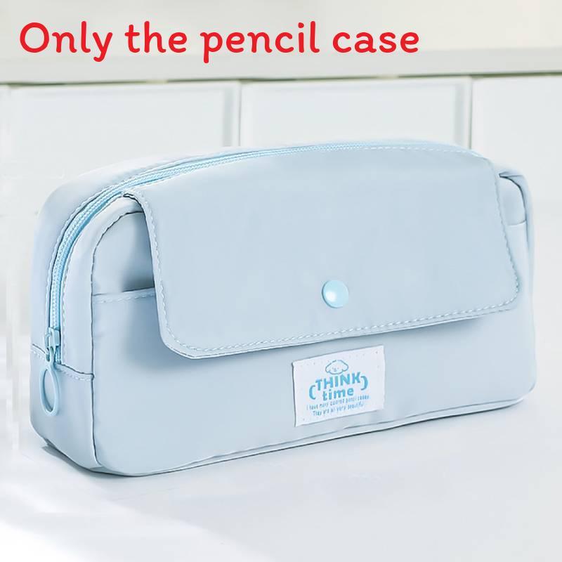 Multilayer Canvas Pencil Case With Large Capacity For Students And Office Use