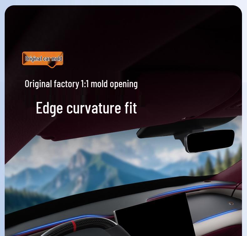 Osłona przeciwsłoneczna na deskę rozdzielczą Xiaomi YU7: Matowa Osłona Przeciwodblaskowa Blokująca Światło do Ochrony Konsoli Środkowej.