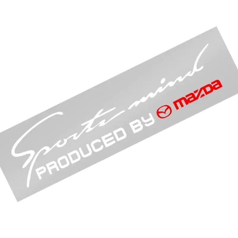 För Mazda 3 6 CX5 2 CX3 CX9 MX5 RX8 Axela Demio Atenza MS Sport Design Bil Fram Strålkastare Ögonbryn 3D Klistermärke Emblem Dekor