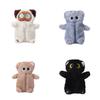 Large Capacity Stationery Bag Siamese Cat Cat Pencil Bag Novelty Plush Pencil Case  Pencil Box