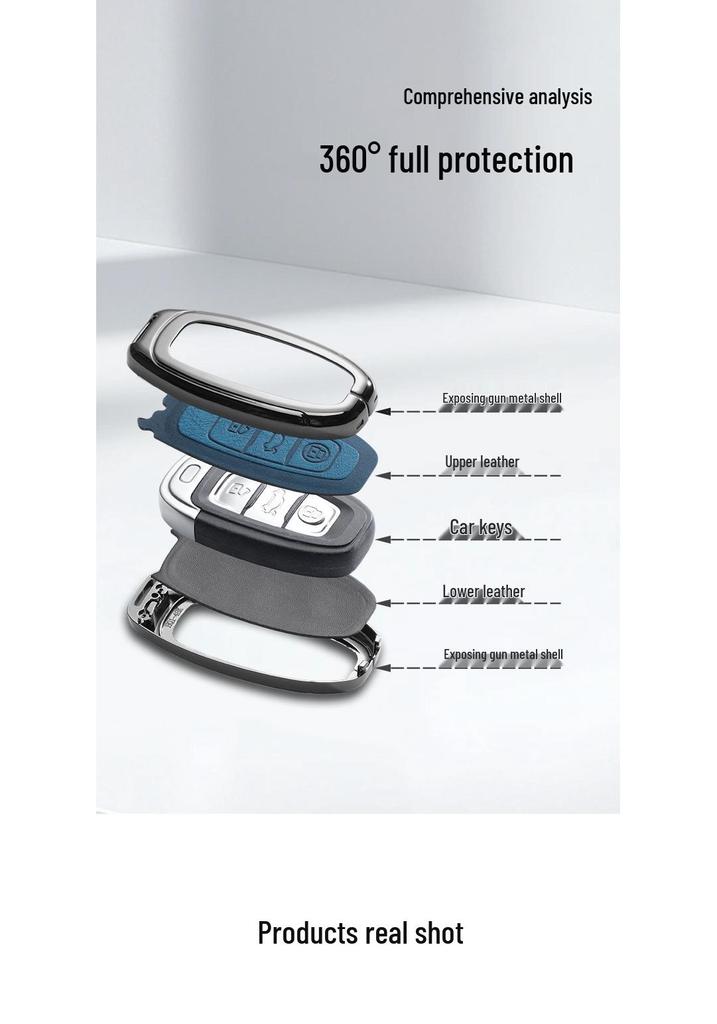 FAW Hongqi H7 Key Case: Premium Metal Shell, High-End Car Accessory, Hot Selling