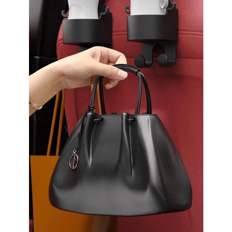 1pc Multifunctional Car Seat Back Hook, 2-In-1 Car Hook With Cup Holder, Car Interior Accessories