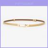 Leather Women Belt Slim Fit For Dresses With Adjustable Buckle For Office And Casual Wear