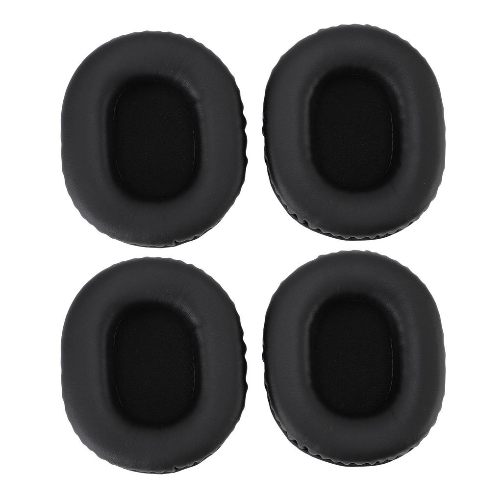 2 Pair Headphone Ear Pads Comfortable Protein Leather Replacement for ATH M50 ATH M50X ATH M40X ATH M30X ATH M20X