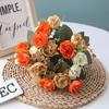 Heads 21 Artificial Silk Flowers Rose Bunch Bouquet Wedding Home Decor Outdoor