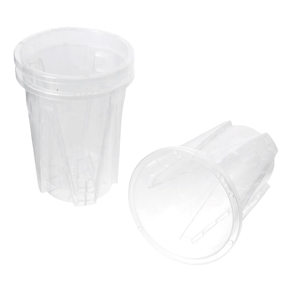 12pcs Plastic Plant Pot with Holes Clear Garden Pots Accessories Orchid Pot Indoor Repotting