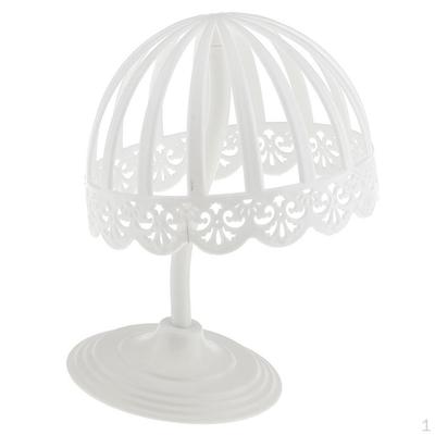 Child Kids Toddlers Hat Cap Wigs Storage Display Rack Stand White