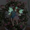 Luminous couple swing flower fairy, hanging, decorative craft, resin material, fluorescent wing fairy
