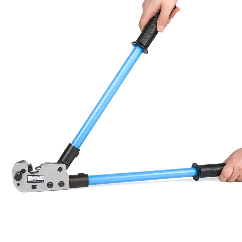IWISS Crimping Tool for Stripped Crimp Terminals and Stripped Crimp Heavy-Duty Sleeves, 8.0sq-38sq, CT-38