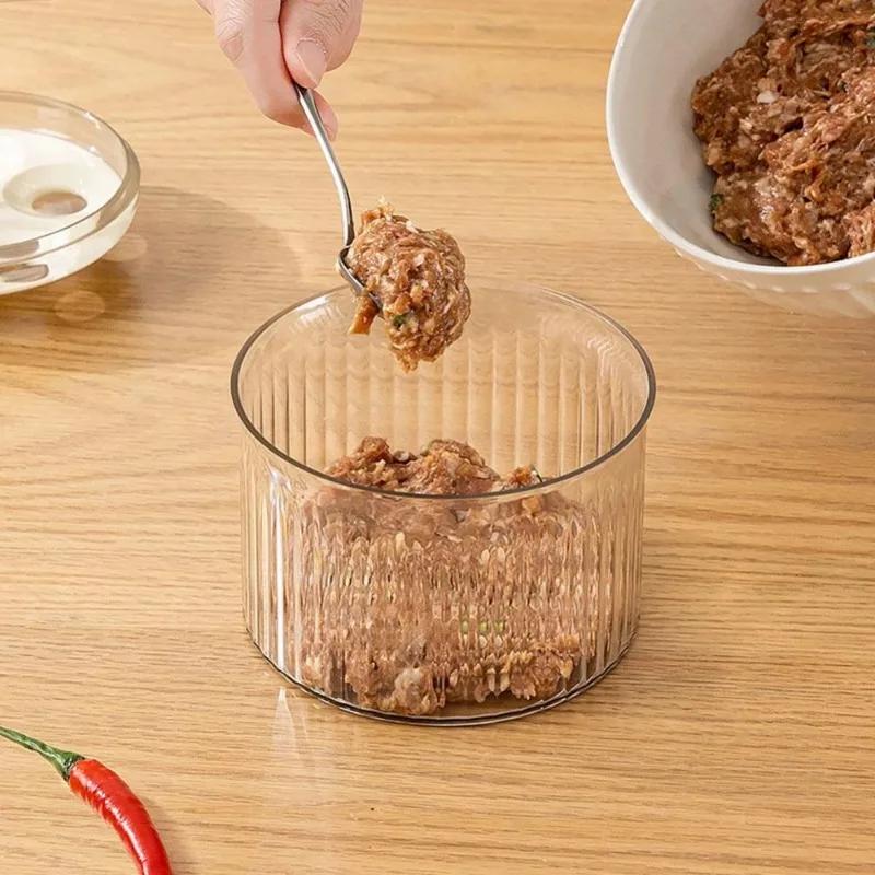 Translucent Meatballs Press Mold Minced Meat Storage Container Household Fried Meatball Making