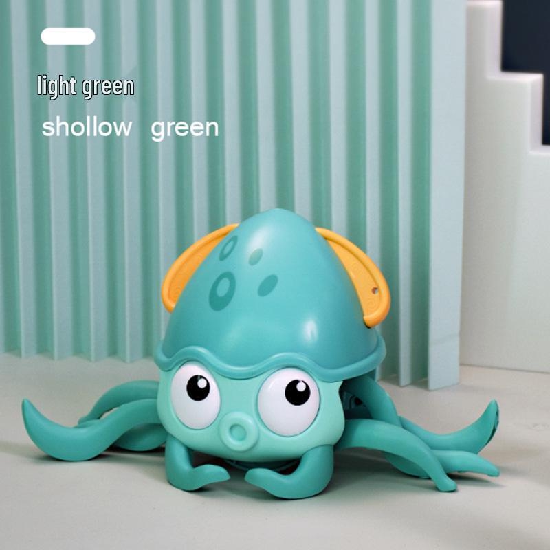 

Игрушки для ванной в виде плавающего осьминога для младенцев: Веселая игра с водой и ползание для мальчиков и девочек светло-синий