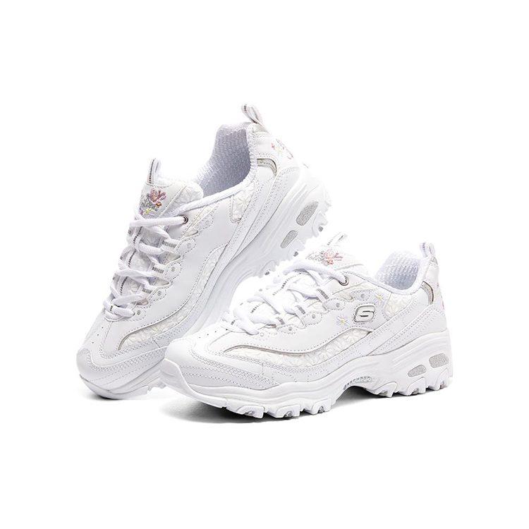 Skechers D'Lites 1.0 Running Shoes White Women's 149466-WHT