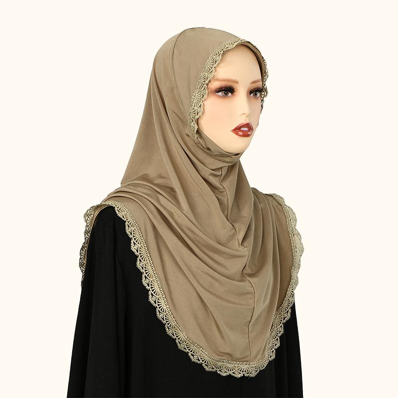 

Muslim Islamic Jersey Modal Hijab Scarf Instant Hijabs Headscarves for Women Long Scarves Head Wrap Shawl Bonnet Hijab Femme 80x55 CM