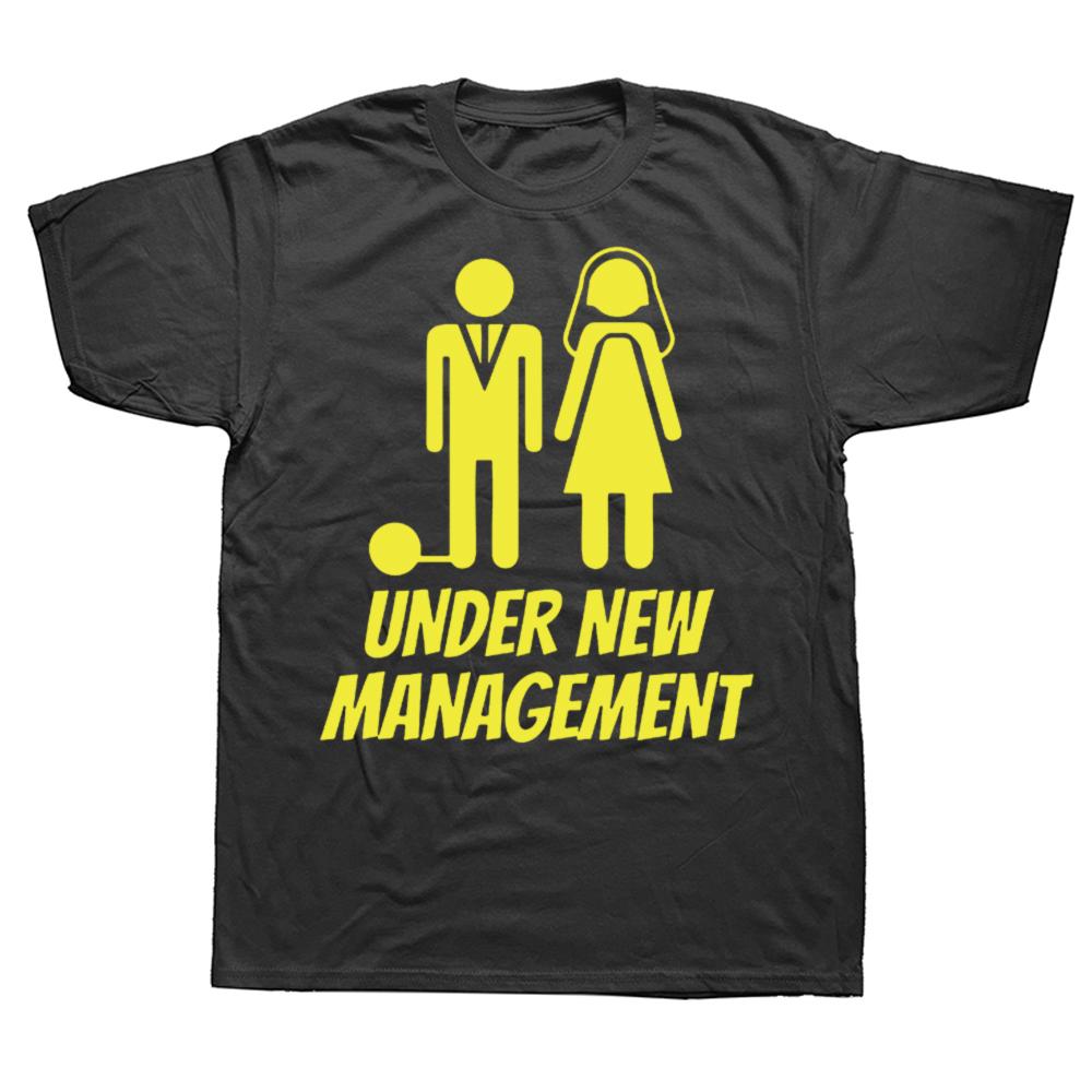 Funny Just Married Graphic T Shirts Men Women Pure Cotton Humor Streetwear Tee Shirt Short Sleeve Unisex Loose Clothing