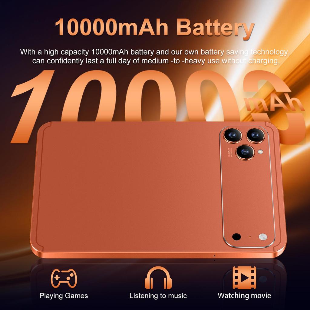 Tab 17 Pro Android-Tablet 16GB+1TB, Großer Bildschirm, Augenschutz, WLAN-kompatibel