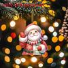 Acrylic Cartoon Car Ornament With Santa Claus Design For Decoration Vehicle