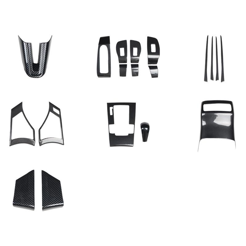 Mazda 3 (2020-2023) Pfirsichholz Kohlefaser Interieur Panel Aufkleber Set