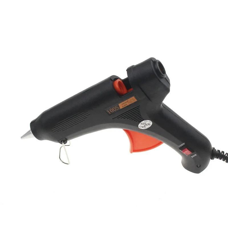 Tavná lepicí pistole 20W/25W/60W/100W/120W Nástroj na opravu spínače regulace teploty s 10 kusy 7mm / 11mm lepicích tyčinek