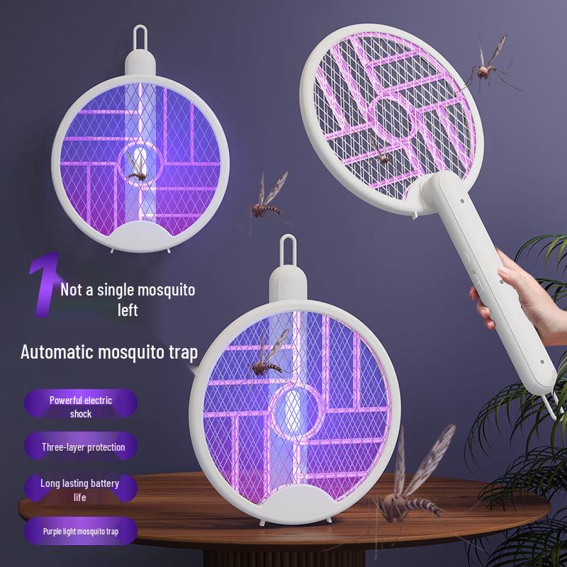 

USB Rechargeable 2-in-1 Electric Mosquito Swatter & Lamp Two-in-One