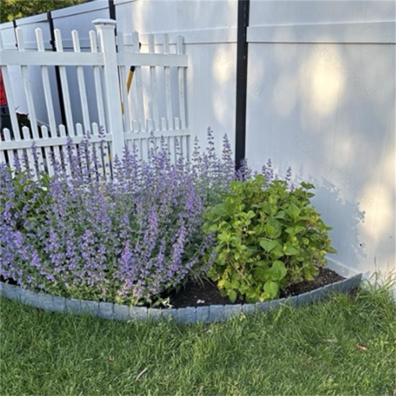 10Pcs/20Pcs/30Pcs Home Garden Border Edging Plastic Fence Stone DIY Yard Landscape Plant Fence Lawn Flower Plant Bed Decoration