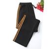 Side strip sports women's casual pants Zhengzhou women's pants drape mother pants new Tencel cotton middle-aged and thin