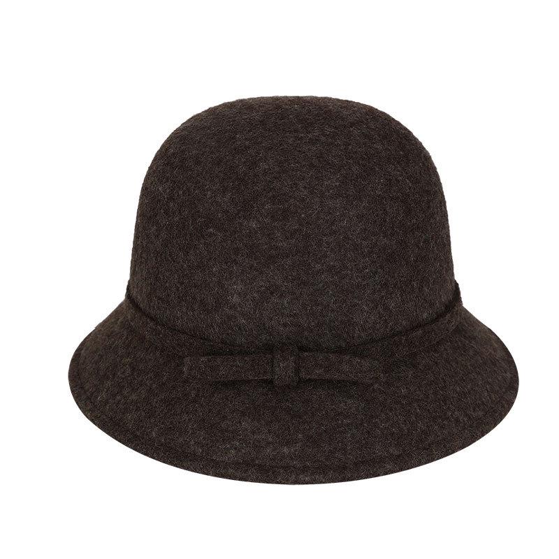 2025 Women’s Pure Wool Felted Cloche Hat Winter Warm Bowl Cut Bucket Cap for Outdoor Chic Autumn Winter Fashion